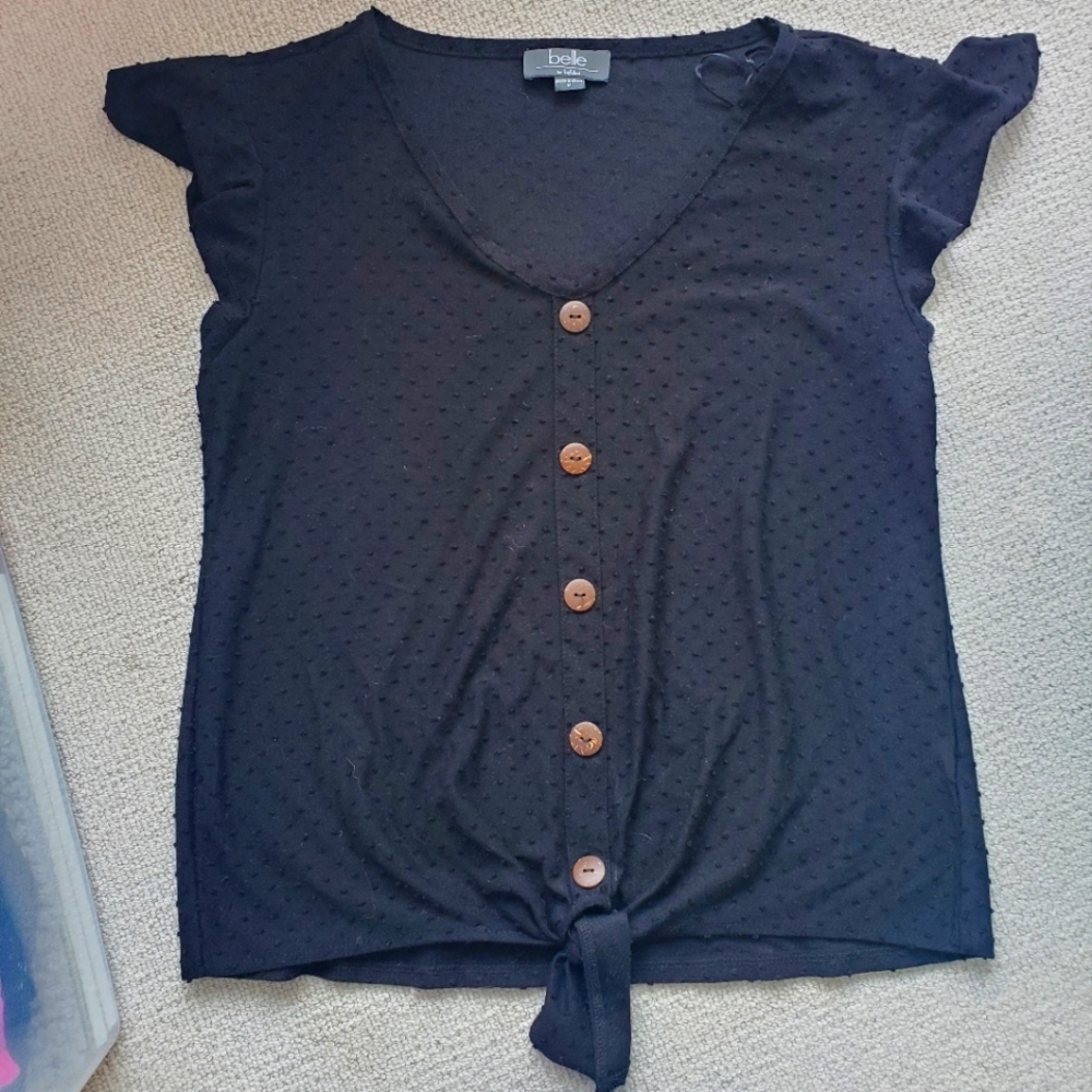 Tie-front top NWOT